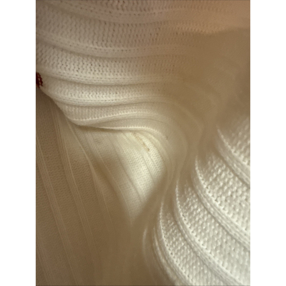 VTG Men's Southpole Sweater / Turtleneck 100% Acrylic Logo Red & White Sz xL - Picture 6 of 9